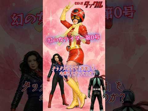 【幻の女ライダー】昭和に散った悲しき戦士・電波人間タックルの真実 #shorts