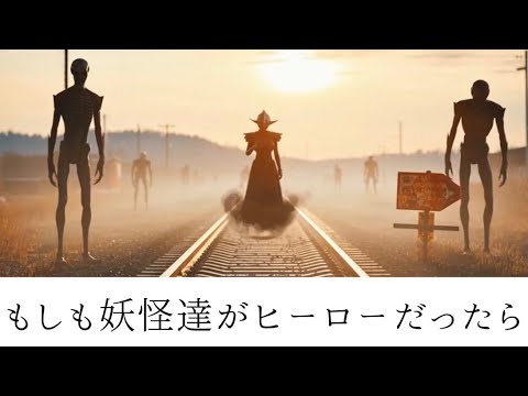 【AI特撮】AIが考えた妖怪達がヒーローだったら #3 #妖怪 #ai特撮 #sora2