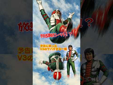 【放送事故？】V3のマスクが外れかけた…昭和特撮のヤバすぎる一瞬 #shots
