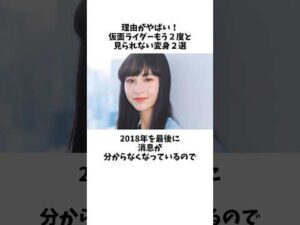 理由がやばい!仮面ライダーもう2度と見られない変身2選その10