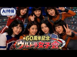【AI特撮】もしも昭和ウルトラ女子会が実現したら｜ウルトラマン60周年
