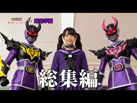 【生成ai特撮】電脳戦隊ギガレンジャー vs 邪電学園 総集編