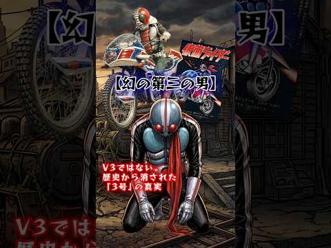【特撮の闇】V3になれなかった男？幻の「仮面ライダー3号」の真実 #shots