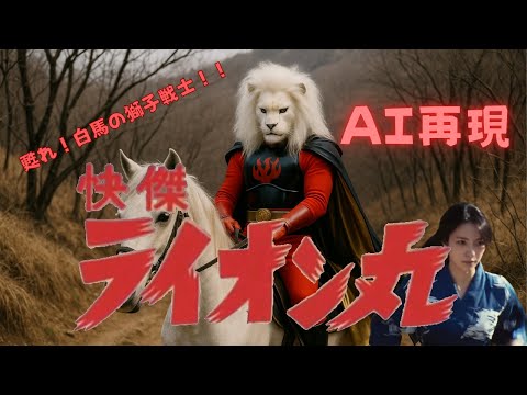 特撮『快傑ライオン丸』のオープニングが現代にAIで甦ったら…!?【AI特撮OP再現】🦁🎥