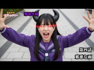 【生成ai特撮】電脳戦隊ギガレンジャー vs 邪電学園 第四話「邪悪な雨」